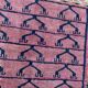 Ancient Turkmen Afghan Hatchlou handmade carpet 133x133 cm