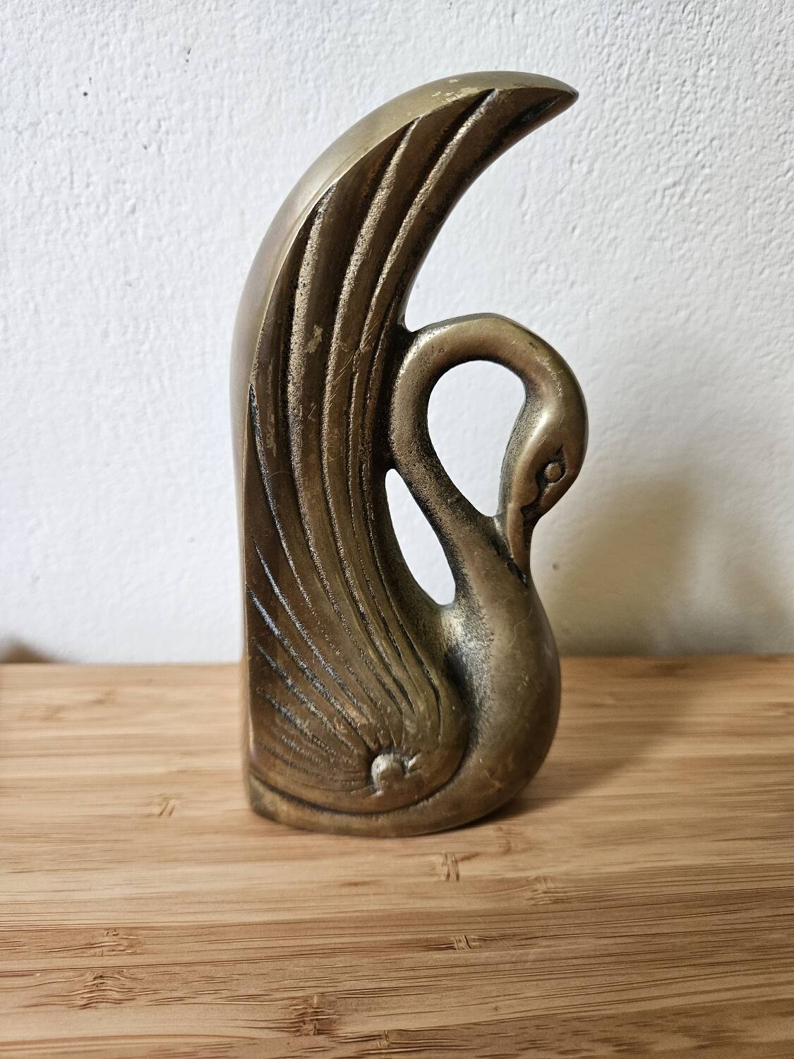 Brass swan