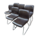 Set of 6 ergonomic chairs circa 1960