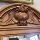 Entrance cloakroom in oak and brass 1900