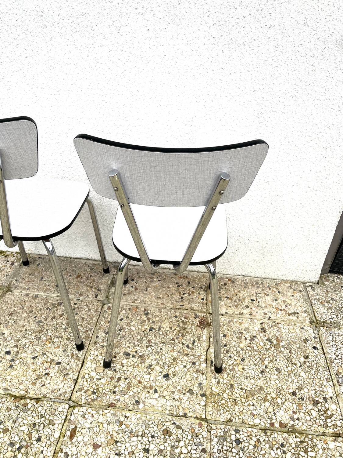Set of two formica chairs