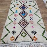 Azilal Berber rug in handmade wool 250 X 140 CM