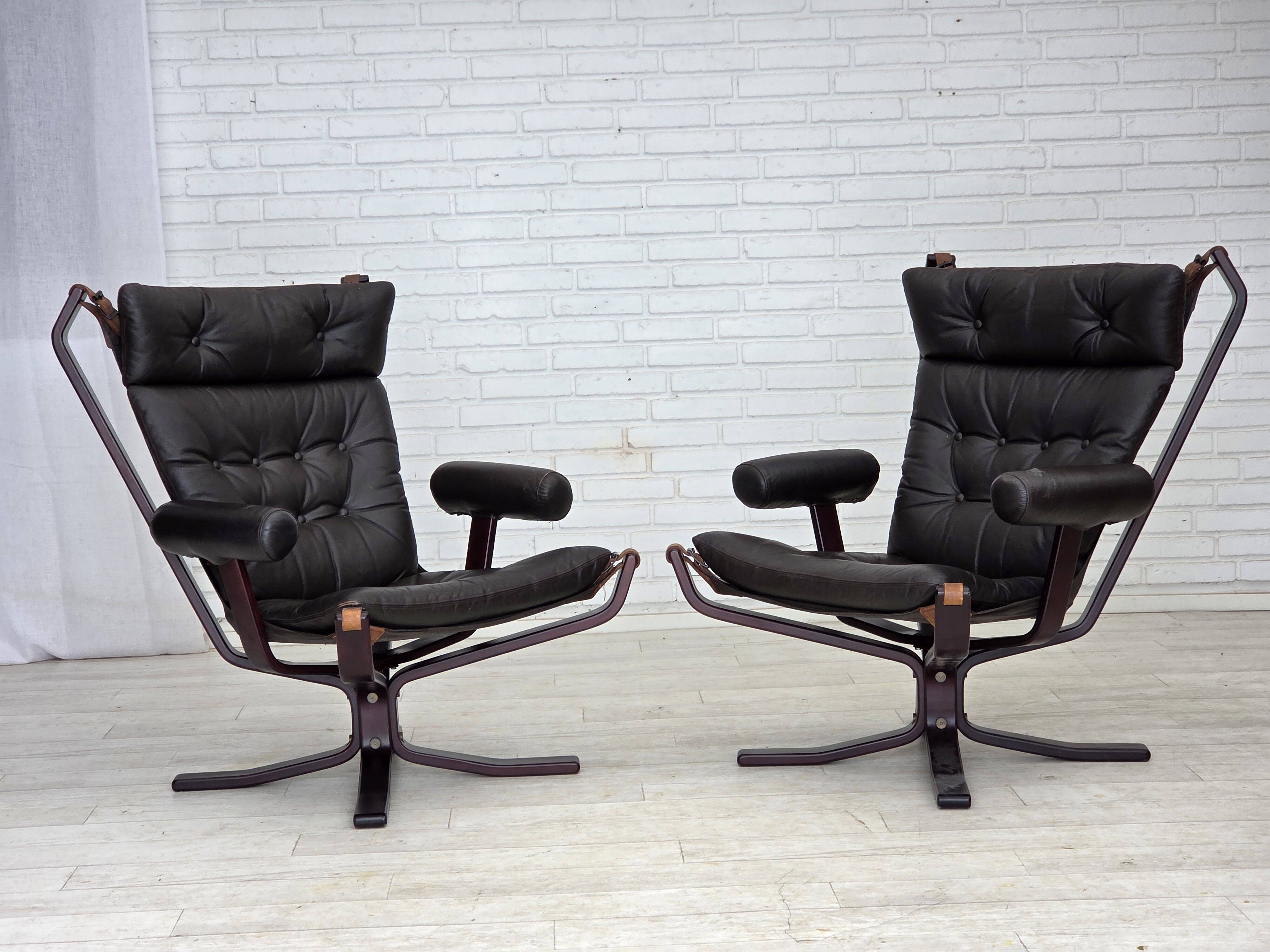 1970s, Norwegian design by Sigurd Ressel, lounge chair model "Falcon".