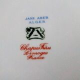 Old dish Chapus Frères Limoges France art deco bird décor Jane Aber Algiers