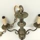 Chandelier 3 branches in brass tin color