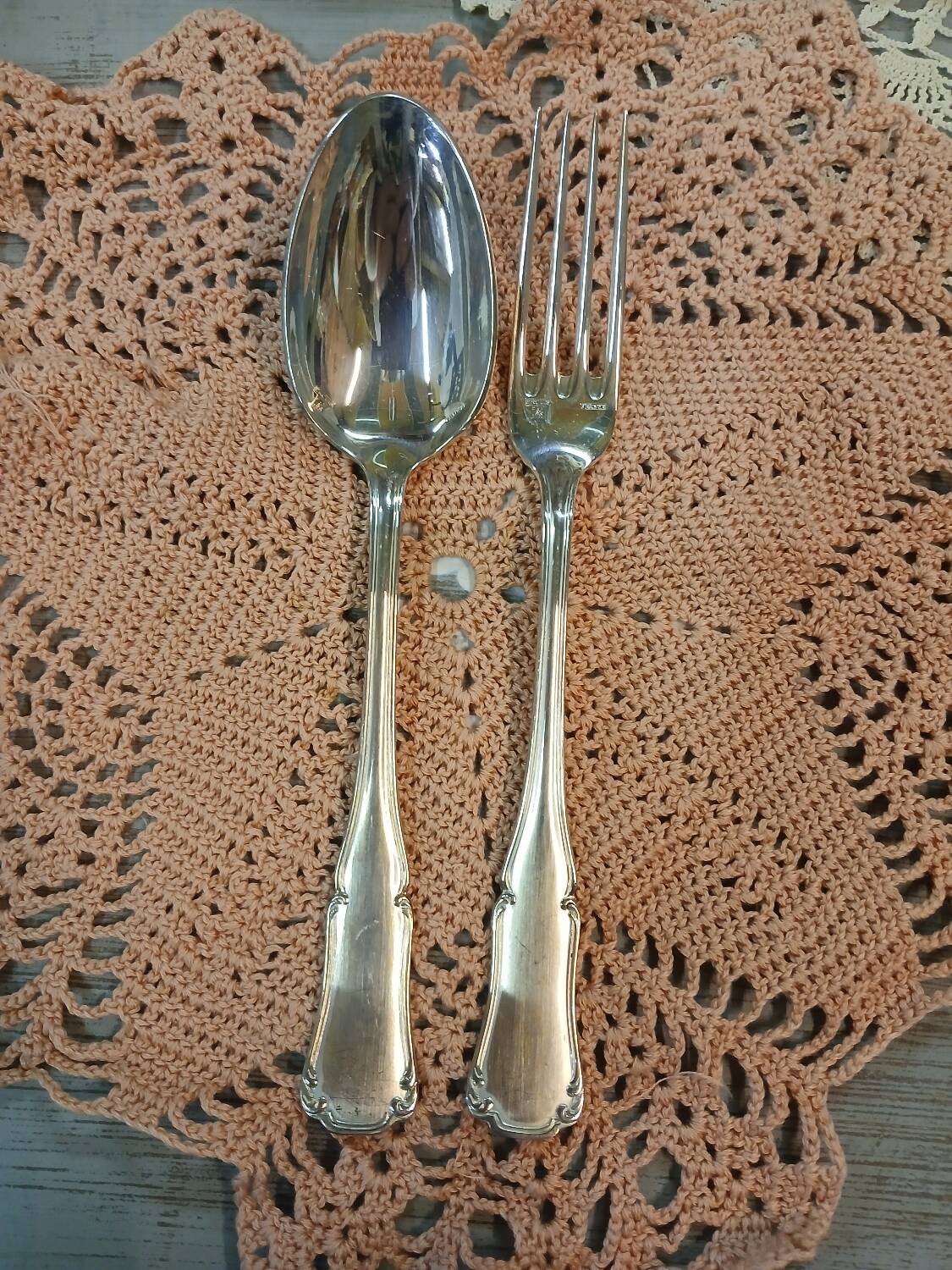 5 pairs of silver-plated cutlery