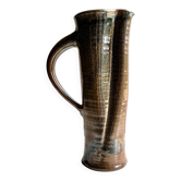 large vase / ceramic pitcher with glaze and signed
