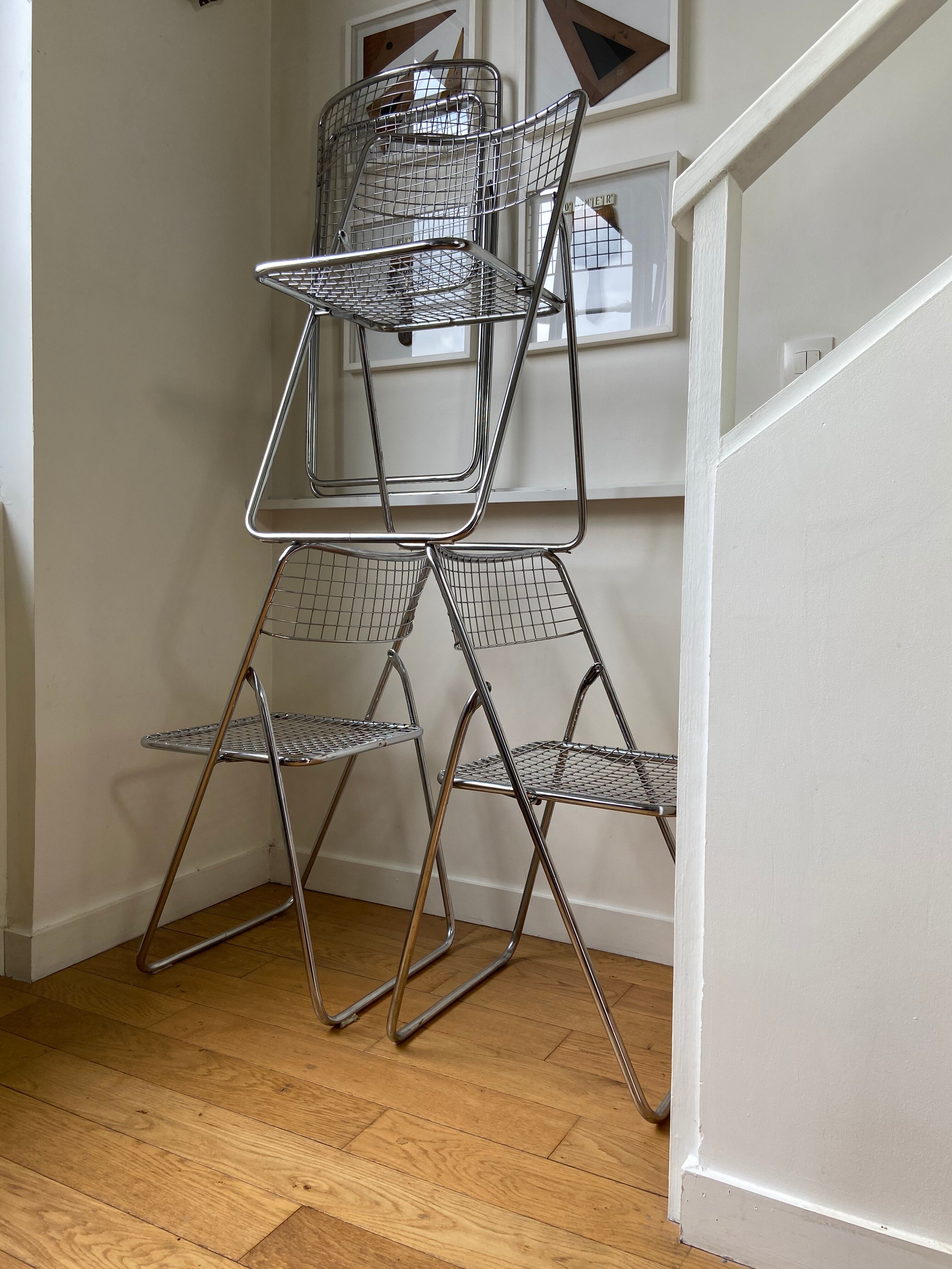 Pair of folding chairs "Ted Ned" by Niels Gammelgaard