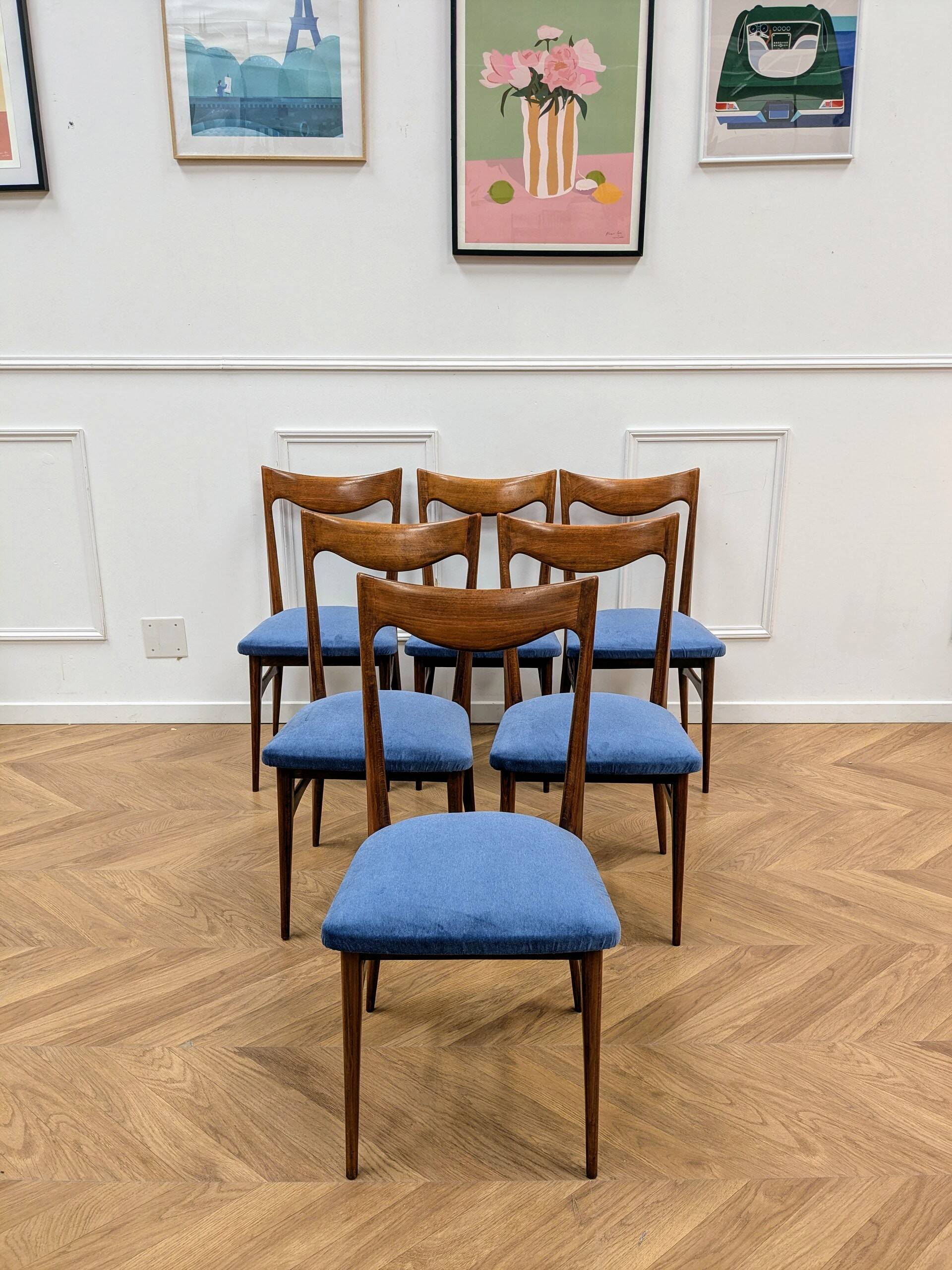 Set of 6 Scandinavian chairs
