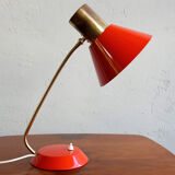 Vintage Red Table Lamp made by AKA Germany, 1960