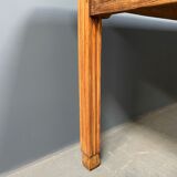 Large oak farmhouse table from France, early 1900s