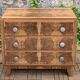Commode art déco ronce de noyer brut