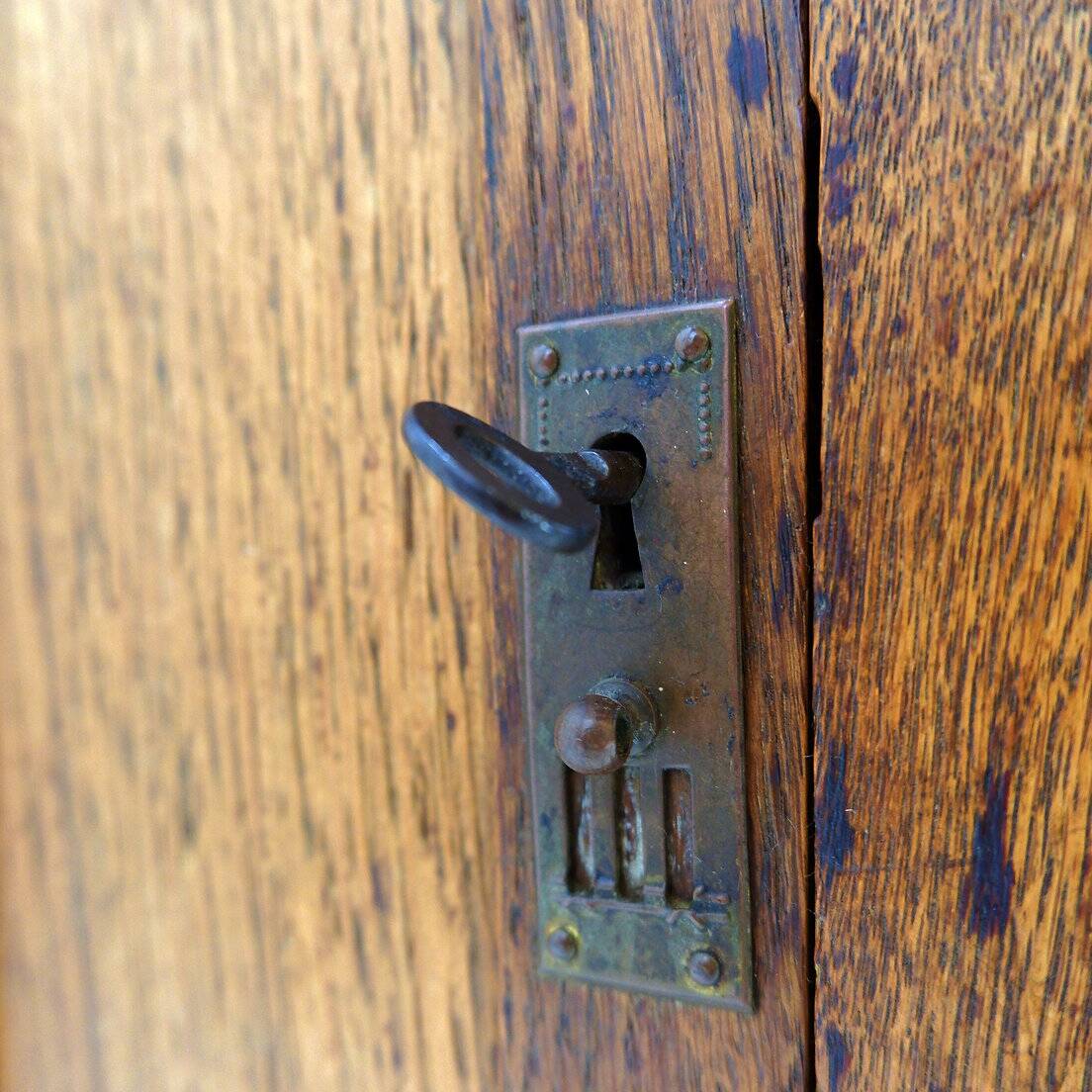 Rustic Bedside cabinet / Small Storage Cupboard - 20thC
