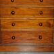 Paire de commodes vintage en acajou flammé