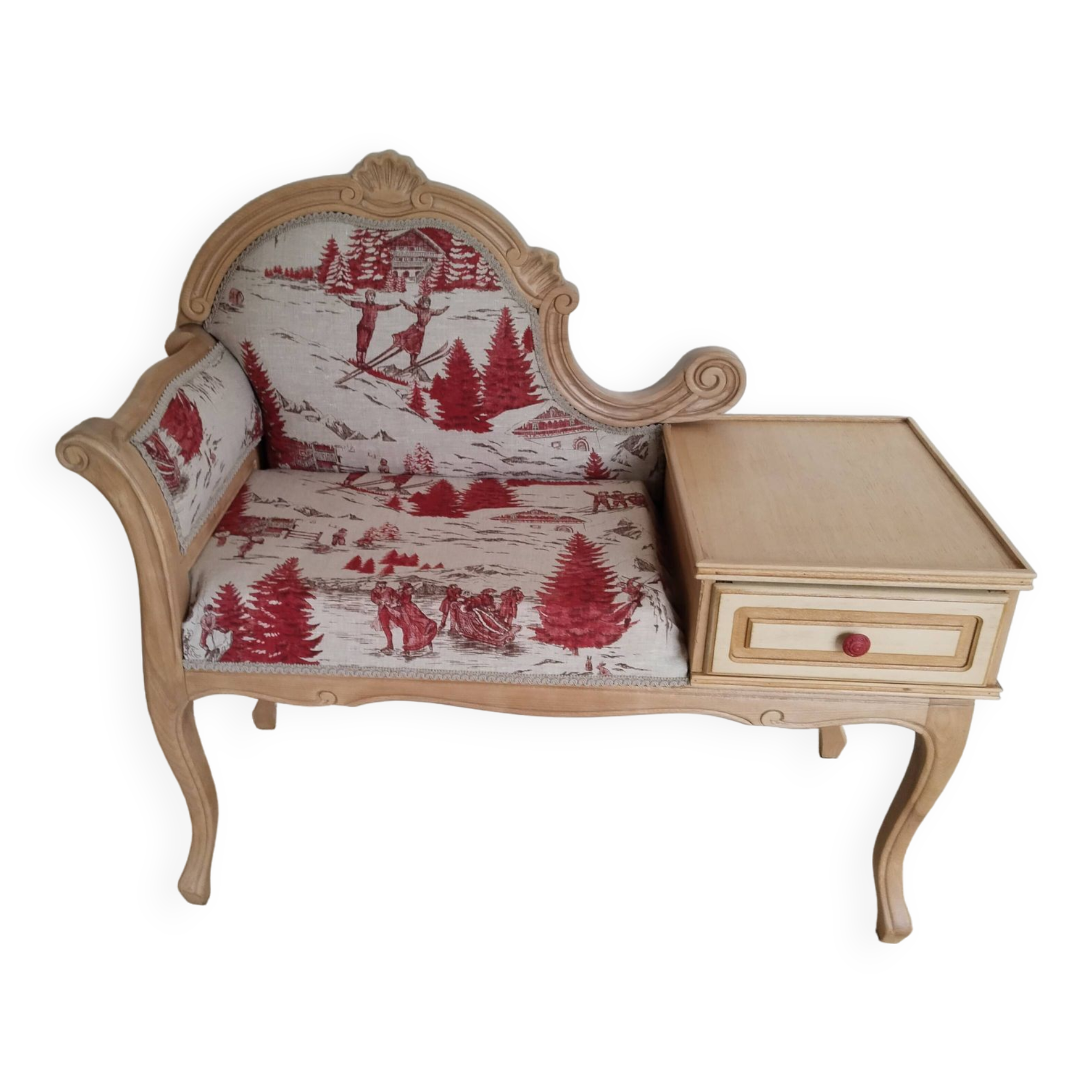 Telephone armchair bench