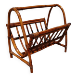 Rattan magazine rack