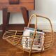 Rattan magazine rack by Franco Albini, 1960