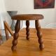 Vintage tripod wooden stool