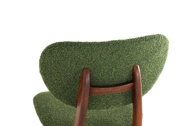 Set of 4 AwA Scissor Chairs - teak mid century modern - new upholstery