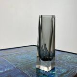 Sommerso vase by Alessandro Mandruzzato in Murano Italy 1970