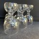 6 Verres à vin cristal – Pied boule creuse