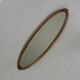 Oval gold mirror with faceted edge, 1950s