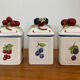 Set of 3 Villeroy & Boch jam pots in faience.