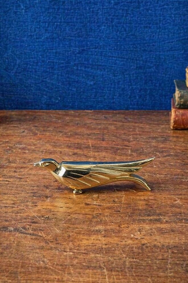 Set of 12 animal knife rests. Sandoz design. Art Deco.