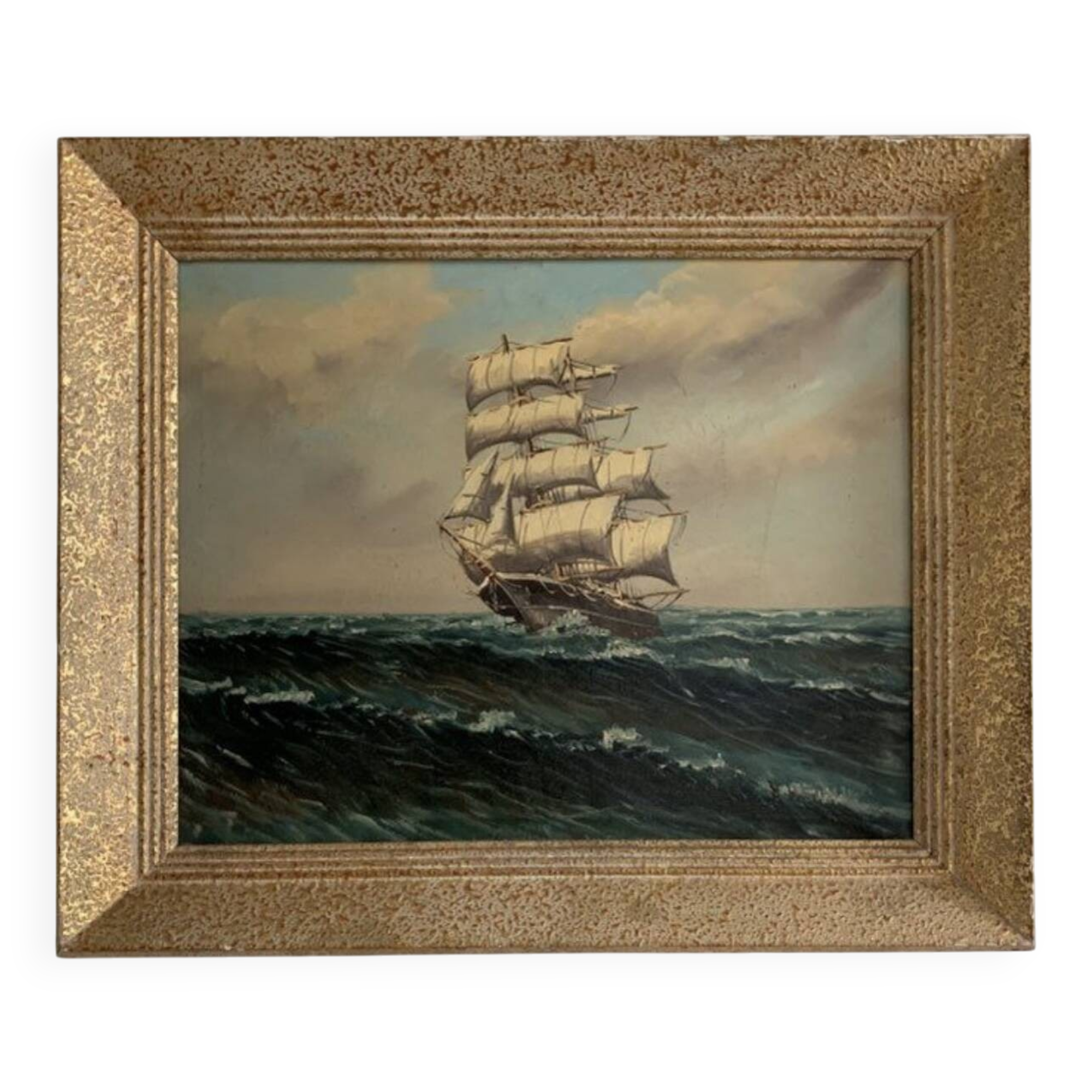 Old marine painting