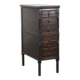 Armoire anglaise antique en chêne du XIXe siècle