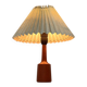 Danish modern teak table lamp from the mid-century, 1960s.