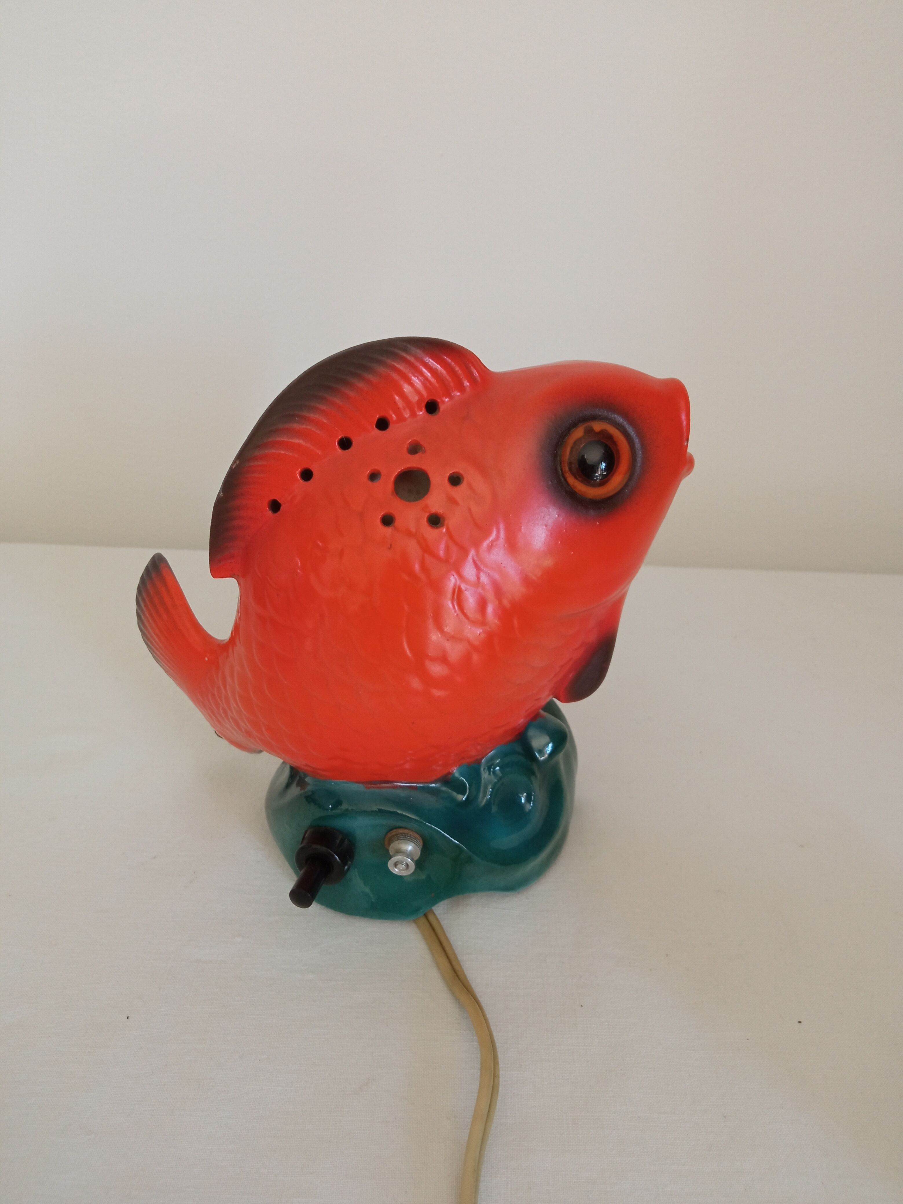 Vintage fish lamp