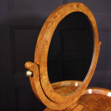 Antique swedish biedermeier dressing table in satin birch 1880