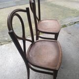 Pair of 1920s bistro chairs
