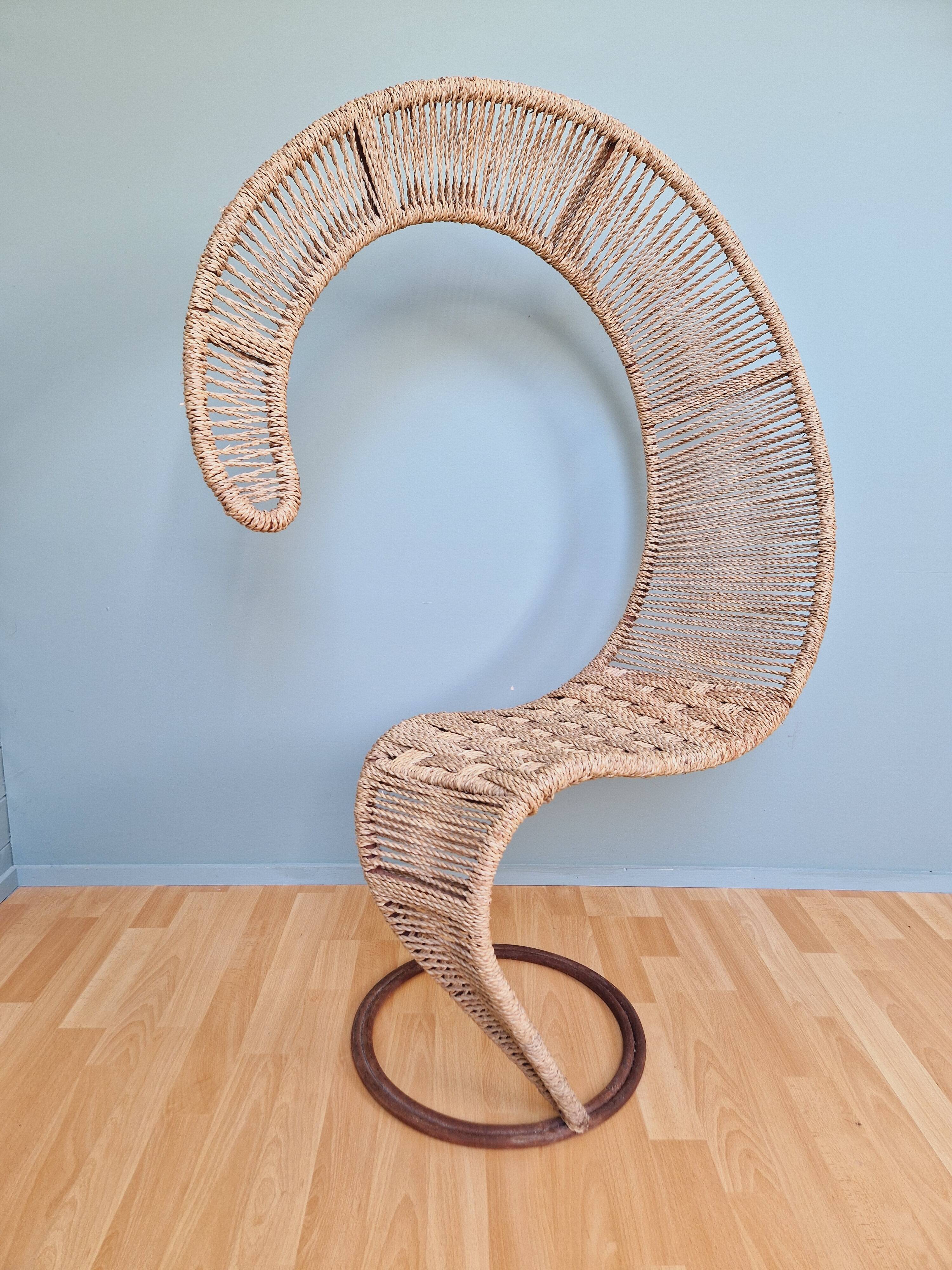 Fauteuil Point d'Interrogation, design Tom Dixon, années 80