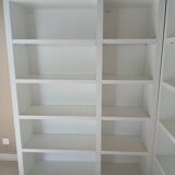 Gautier corner library – contemporary white lines