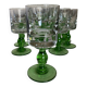Set of 12 massive stemmed tumbler glasses 1960