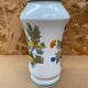 Old vase e. tessier the unicorn white ceramic painted decor vintage