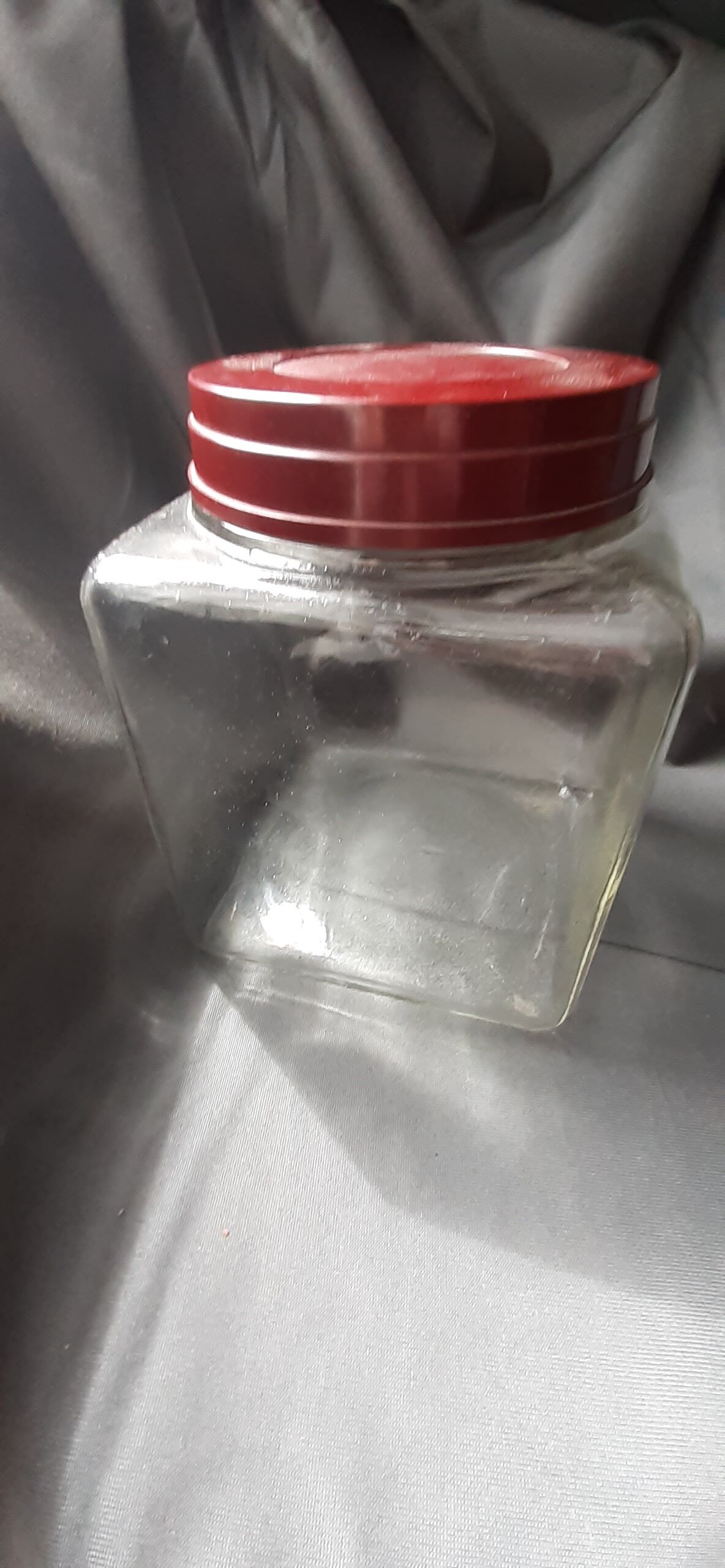 Jar grocery square lid Bakelite