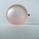 Glass and brass ball ashtray