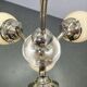Bauhaus Globe Chandelier Czechoslovakia 1930s Chrome Pendant