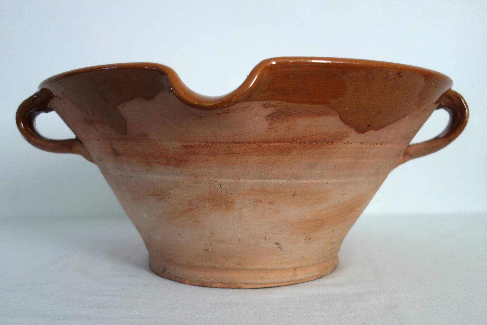 Glazed terracotta terracotta bowl, diameter 38cm