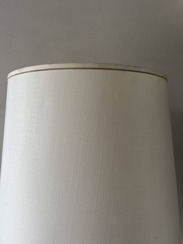 Vintage white wooden floor lamp