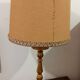 Lampe bois doré 1970