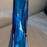 Blue glass vase, 1960s, Gunther Lambert