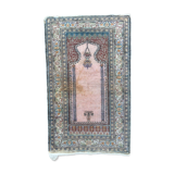 Antique Turkish Silk Rug 128x79cm Tribal Boho vintage old