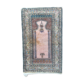 Ancien tapis turc en soie 128x79cm