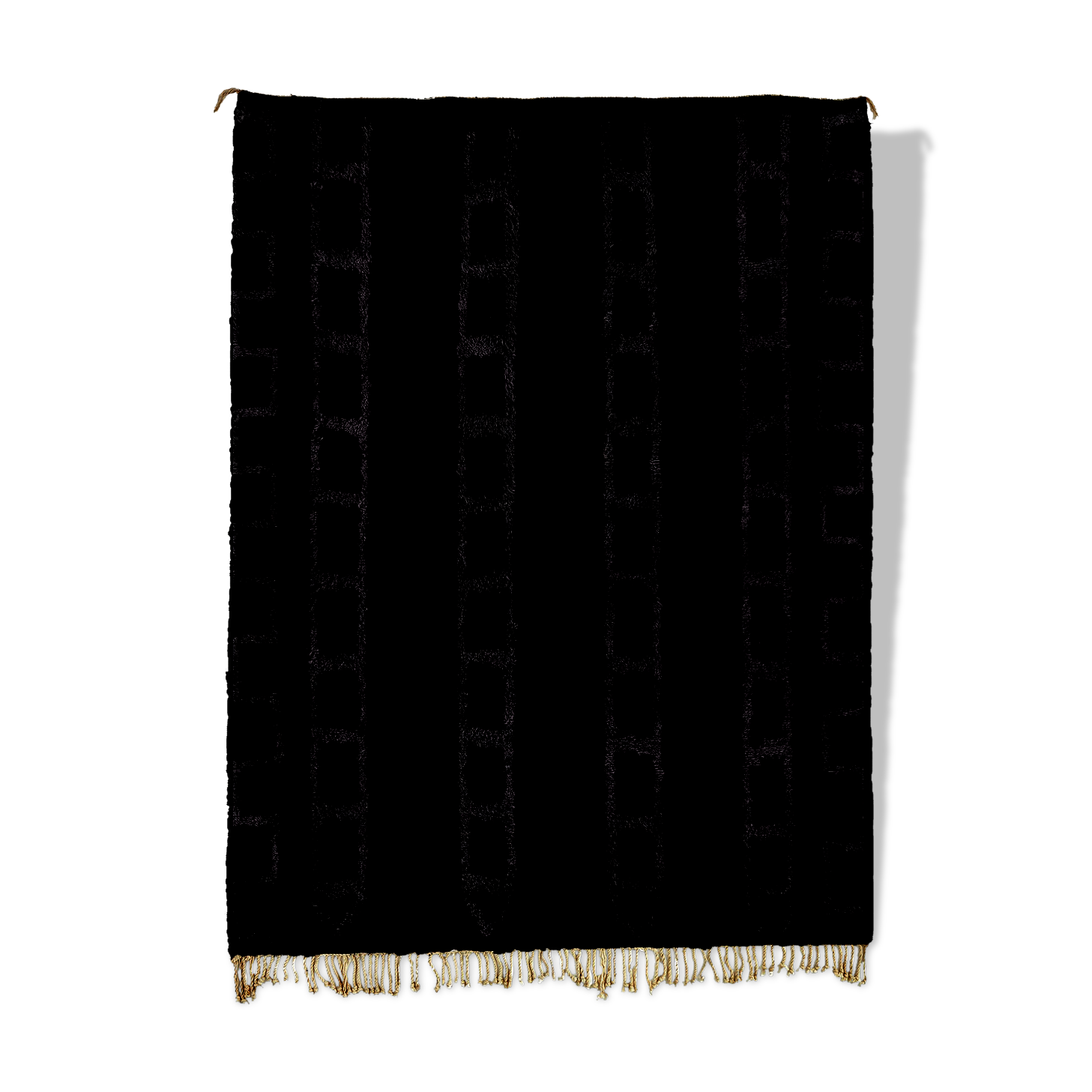 Modern Moroccan carpet black
