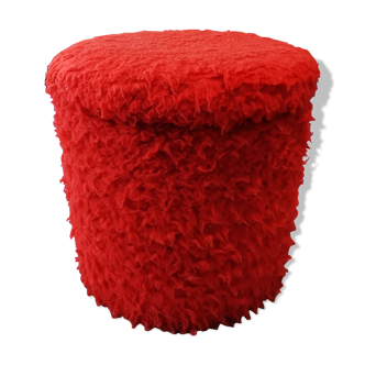 Pouf moumoute 1970s
