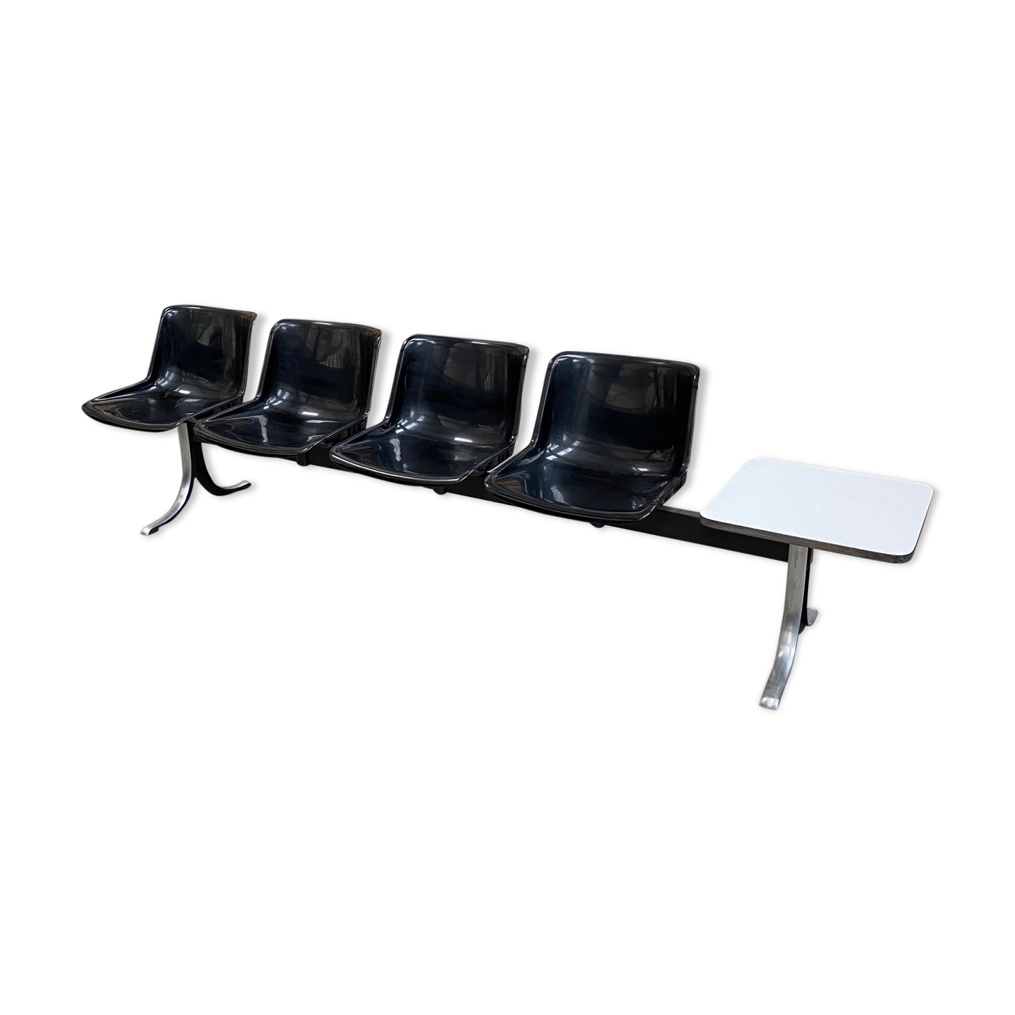 Waiting room bench 4 seats 70s